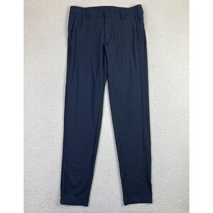 Kit And Ace Dress Pants Mens 34x33 Blue Slim Fit Wool Cashmere Blend Stretch